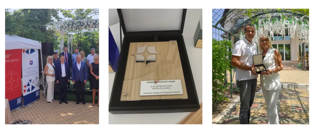 SM Petrović – Dobitnik Jubilarne nagrade Privredne komore Srbije